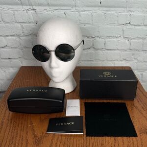 Versace VE2176 Round Silver with Gray lenses